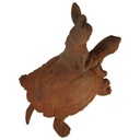 [LA-1781173] Figur Gusseisen Hase auf Schildkröte Bild 10
