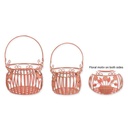 [LA-1817752] Korb Eisen Alt-Rosa 2er Set Bild 2