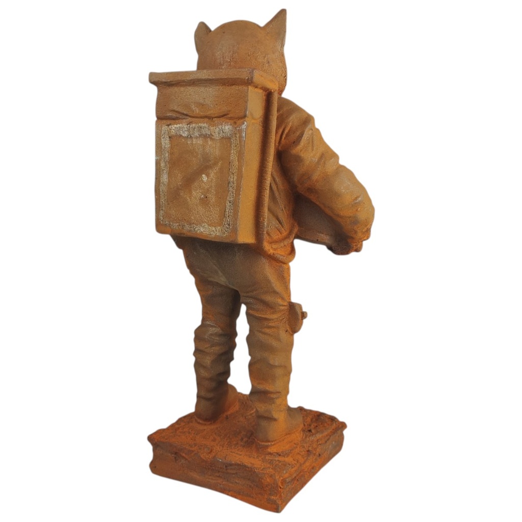 [LA-1818024] Figur Gusseisen Rostoptik Astro-Katze Bild 5