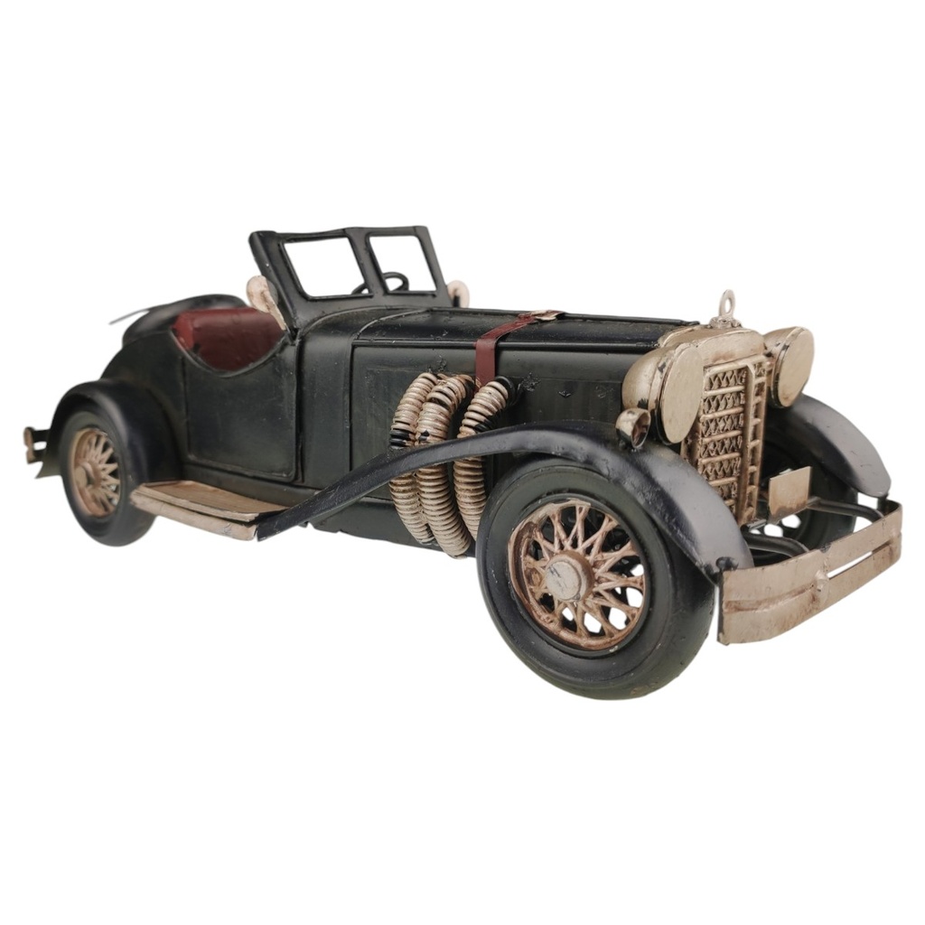 [LA-1820045] Blechmodell Blechauto Oldtimer Cabrio 2Sitzer Schwarz Bild 3