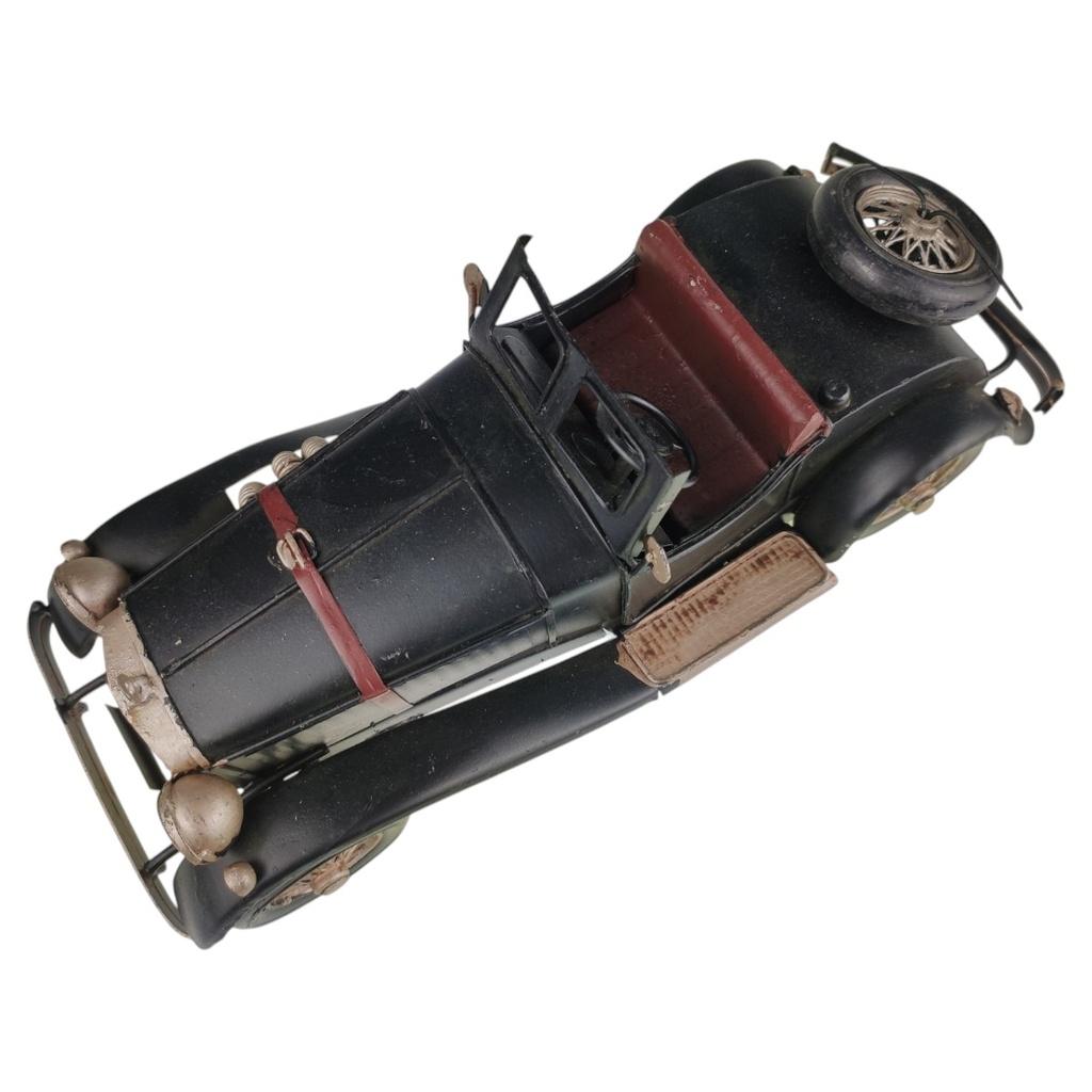 [LA-1820045] Blechmodell Blechauto Oldtimer Cabrio 2Sitzer Schwarz Bild 6