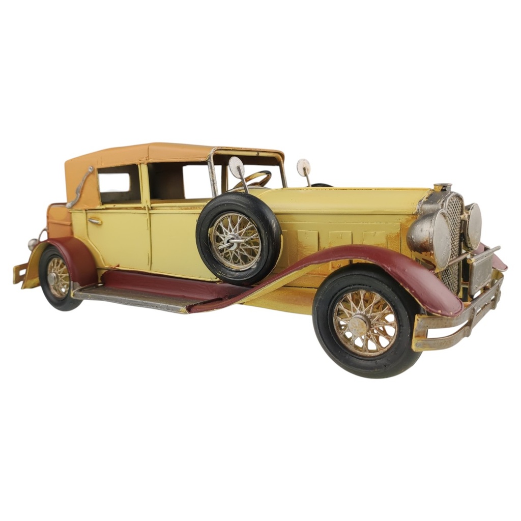 [LA-1820048] Blechmodell Blechauto Modellauto PKW Beige Rot Bild 3