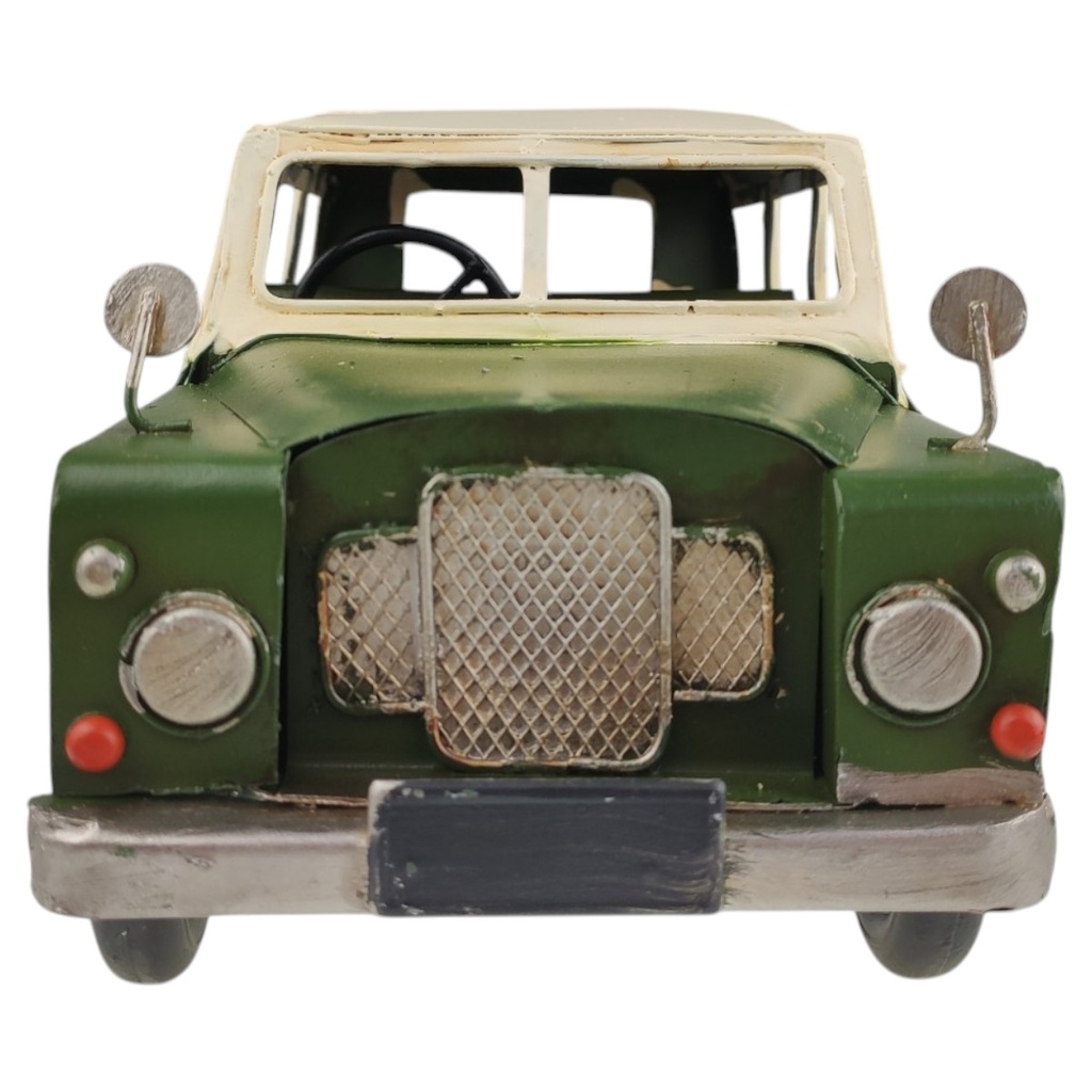[LA-1820049] Blechmodell Blechauto Modellauto Geländewagen Grün Beige Antik Bild 2