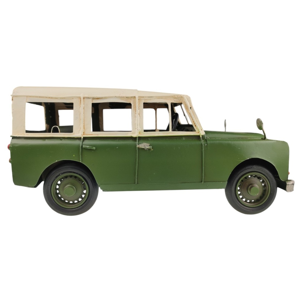[LA-1820049] Blechmodell Blechauto Modellauto Geländewagen Grün Beige Antik Bild 4