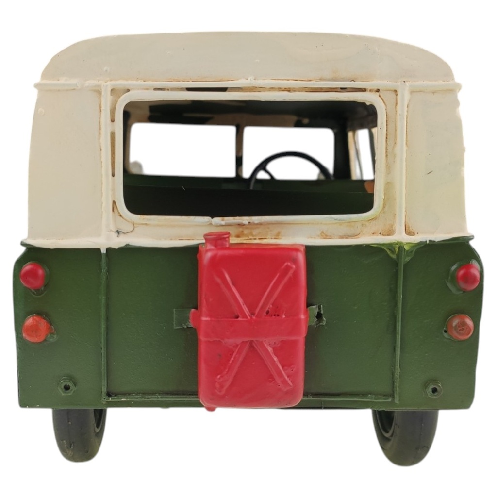 [LA-1820049] Blechmodell Blechauto Modellauto Geländewagen Grün Beige Antik Bild 5