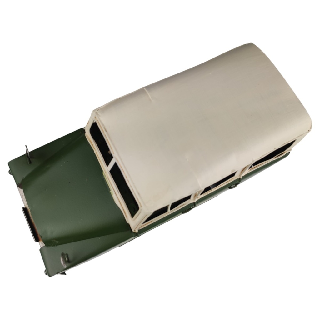 [LA-1820049] Blechmodell Blechauto Modellauto Geländewagen Grün Beige Antik Bild 6
