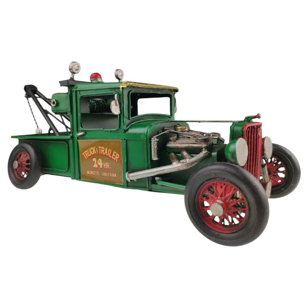 [LA-1820061] Blechmodell Blechauto Modellauto Blech Abschleppwagen Abschleppfahrzeug Grün Bild 3