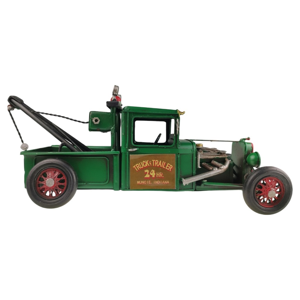 [LA-1820061] Blechmodell Blechauto Modellauto Blech Abschleppwagen Abschleppfahrzeug Grün Bild 4