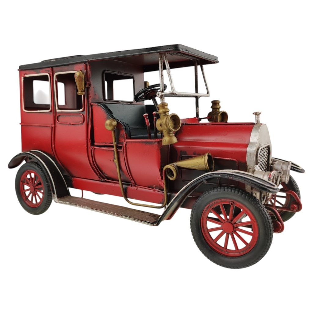 [LA-1820064] Blechmodell Blechauto Modellauto Oldtimer rot schwarz Bild 3