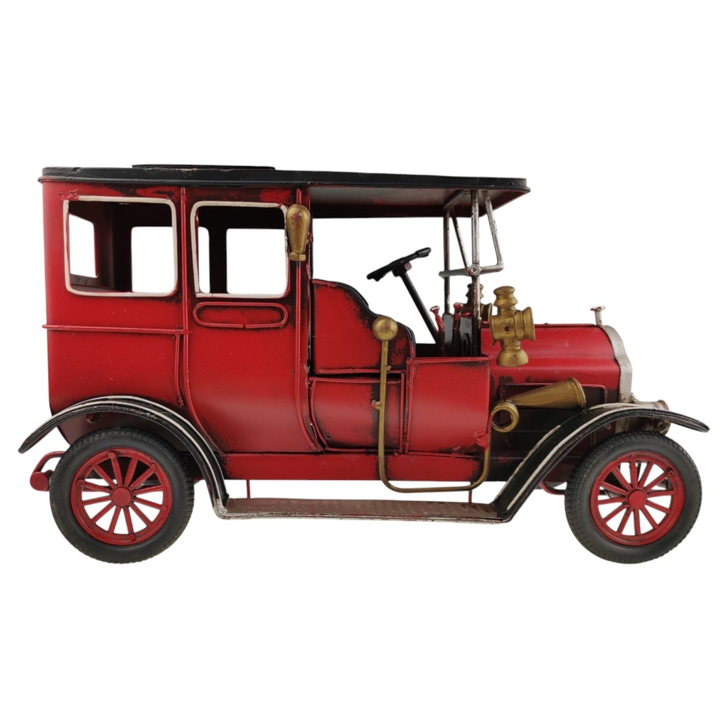 [LA-1820064] Blechmodell Blechauto Modellauto Oldtimer rot schwarz Bild 4