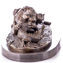 [LA-1821861] Bronzeskulptur Bronzefigur Tiger und Krokodil Bild 4