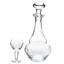 [LA-1821873] Likör Set Karaffe und 6 Gläser aus handgeschliffenem Glas Bild 2