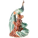 [LA-1822007] Porzellan mit Bronze Schale Pfau Bild 3