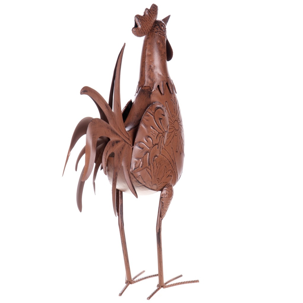 [LA-1822024] Metall Gartenfigur Hahn Bild 2