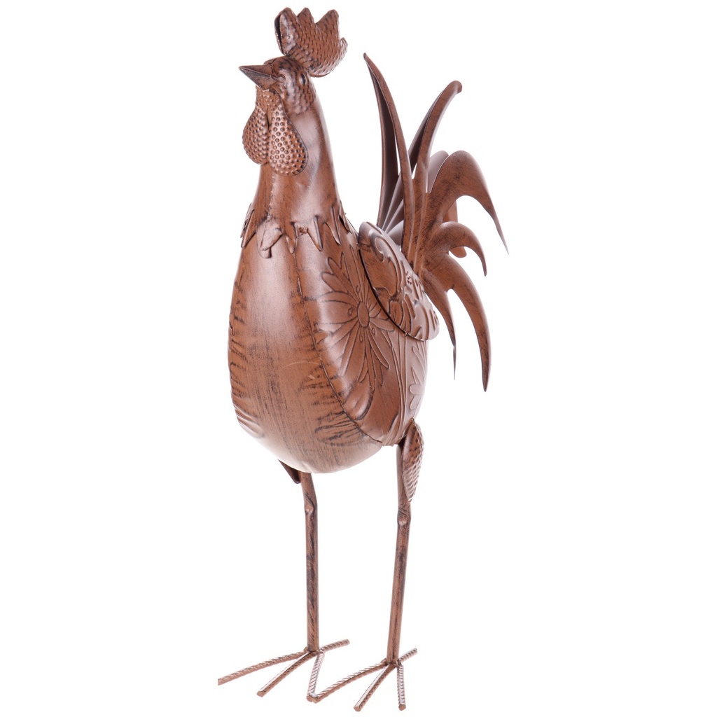 [LA-1822024] Metall Gartenfigur Hahn Bild 3
