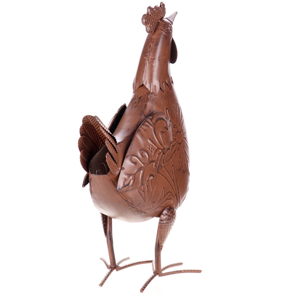 [LA-1822025] Metall Gartenfigur Huhn Bild 2