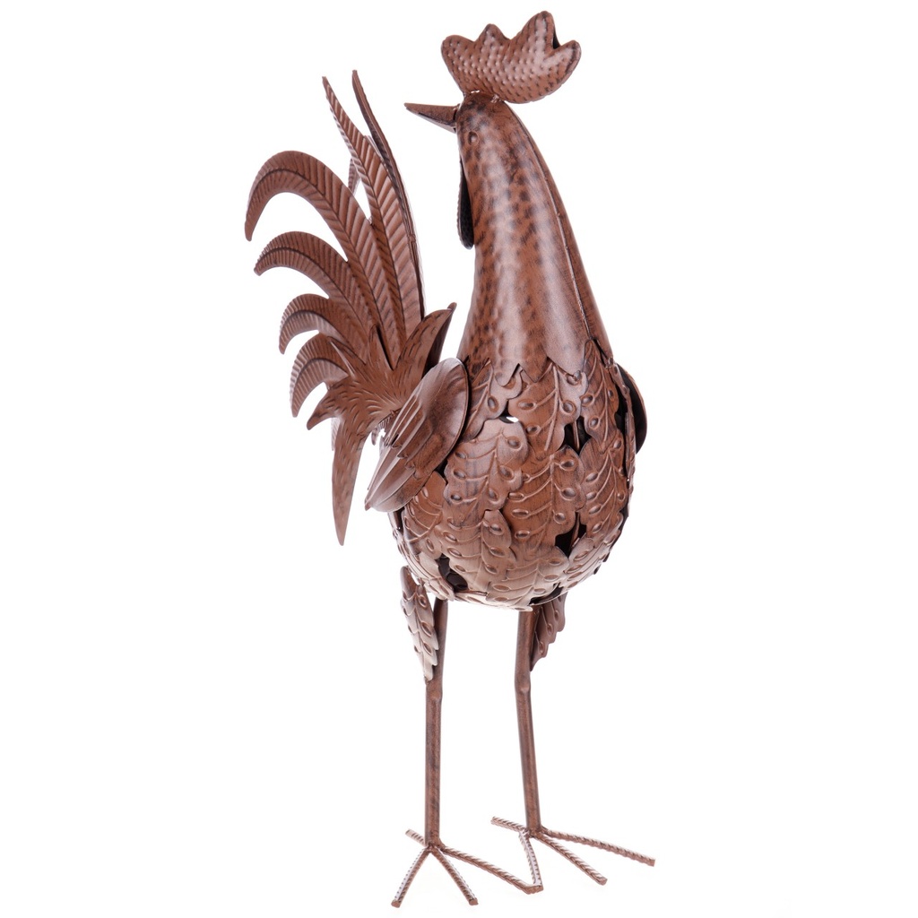 [LA-1822026] Metall Gartenfigur Hahn Bild 3