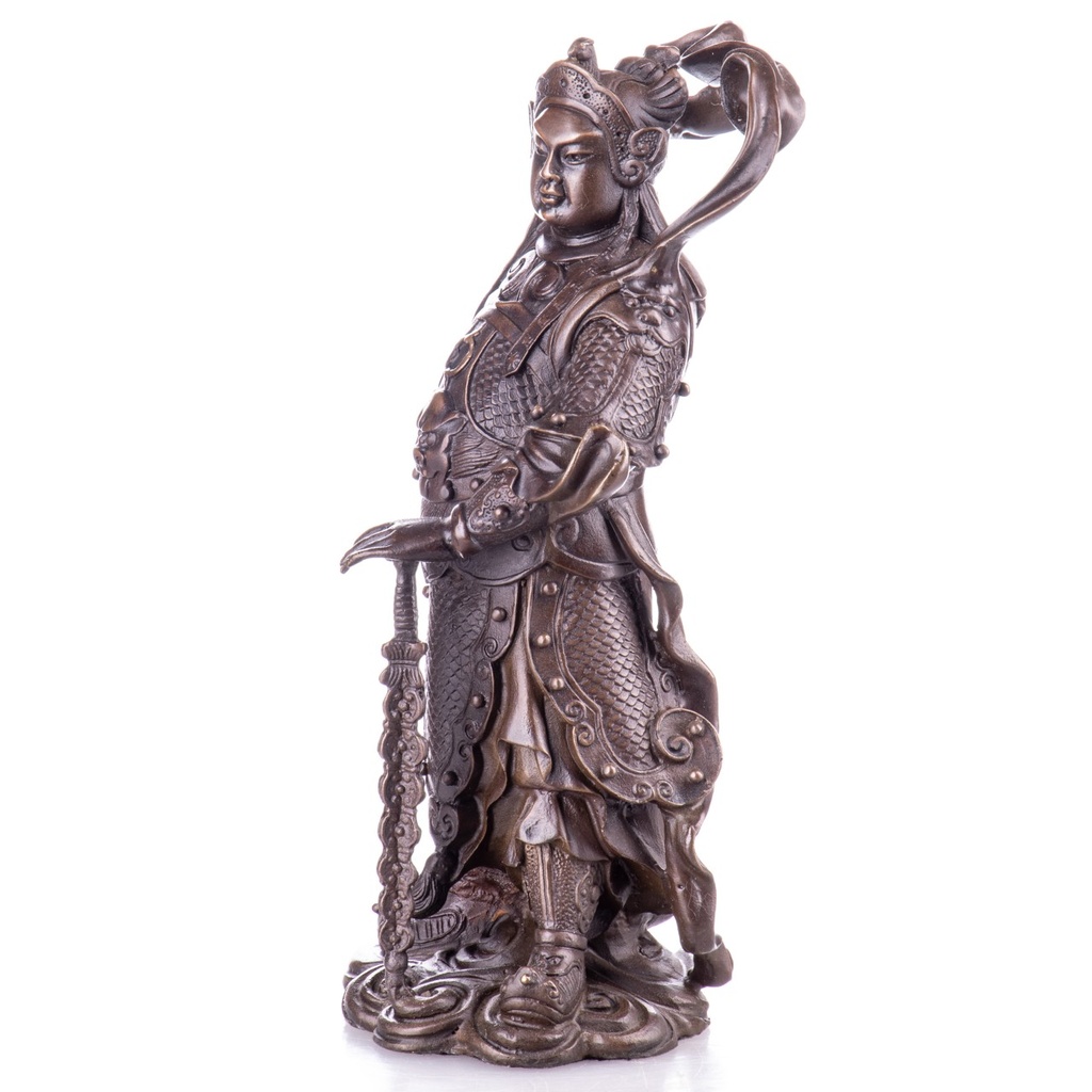[LA-1822029] Asiatica Bronzefigur Wei Tuo Beschützer Buddhistischer Kloster Bild 2