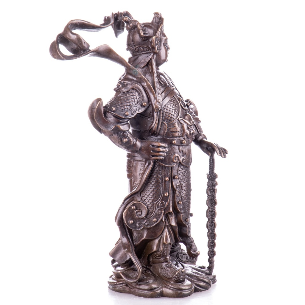 [LA-1822029] Asiatica Bronzefigur Wei Tuo Beschützer Buddhistischer Kloster Bild 4
