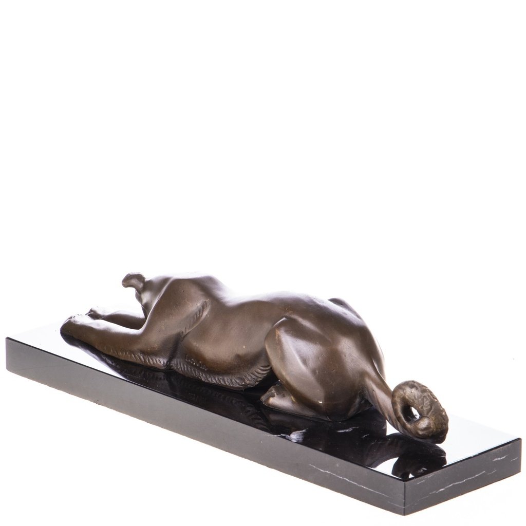 [2119743] Art Deco Bronzefigur liegender Windhund Bild 3