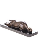 [2119743] Art Deco Bronzefigur liegender Windhund Bild 3