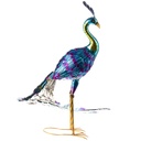 [LA-1822051] Metall Gartenfigur Pfau Bild 2
