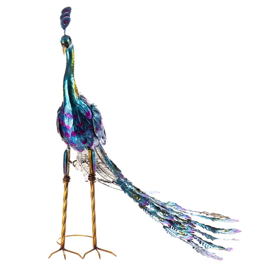 [LA-1822051] Metall Gartenfigur Pfau Bild 3
