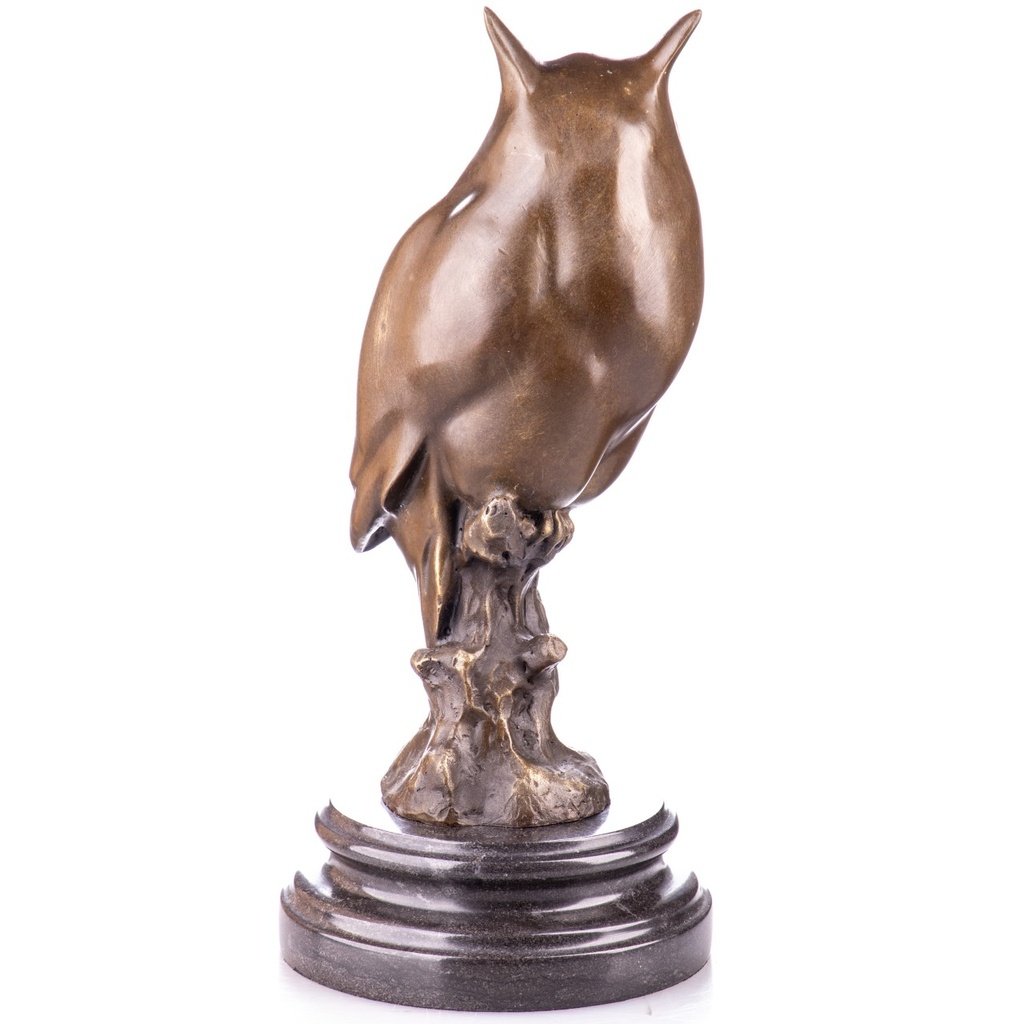 [LA-1822063] Bronzeskulptur Bronzefigur Eule Bild 3