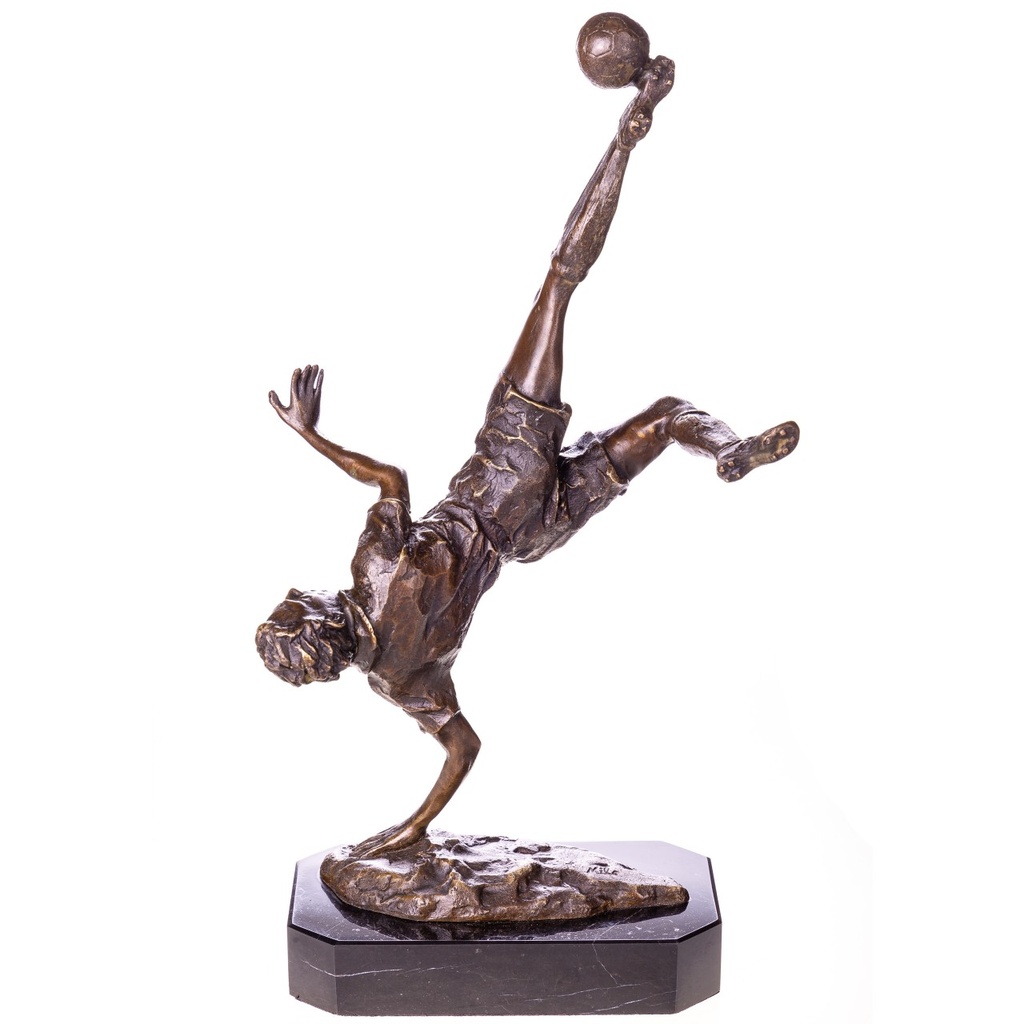 [LA-1822068] Bronzeskulptur Bronzefigur Fußballer Bild 3