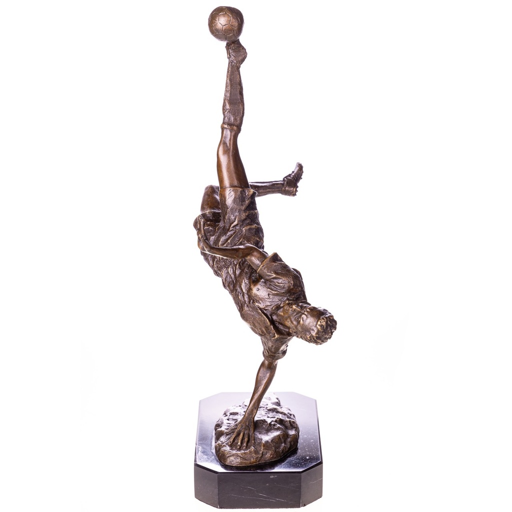 [LA-1822068] Bronzeskulptur Bronzefigur Fußballer Bild 4
