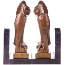 [2119747] Art Deco Bronzefiguren Buchstützen Set / 2 Eulen Bild 3