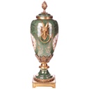[LA-1822078] Porzellan mit Bronze Deckelvase / Kerzenständer Bild 2