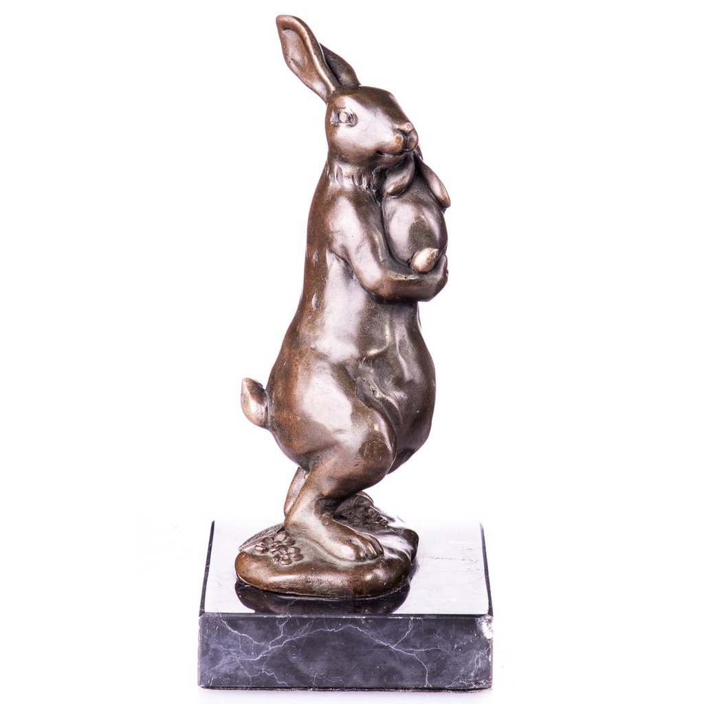 [LA-1822088] Bronzeskulptur Bronzefigur Osterhase Bild 3