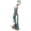 [LA-1822090] Farbige Art Deco Bronzefigur Frau Bild 3