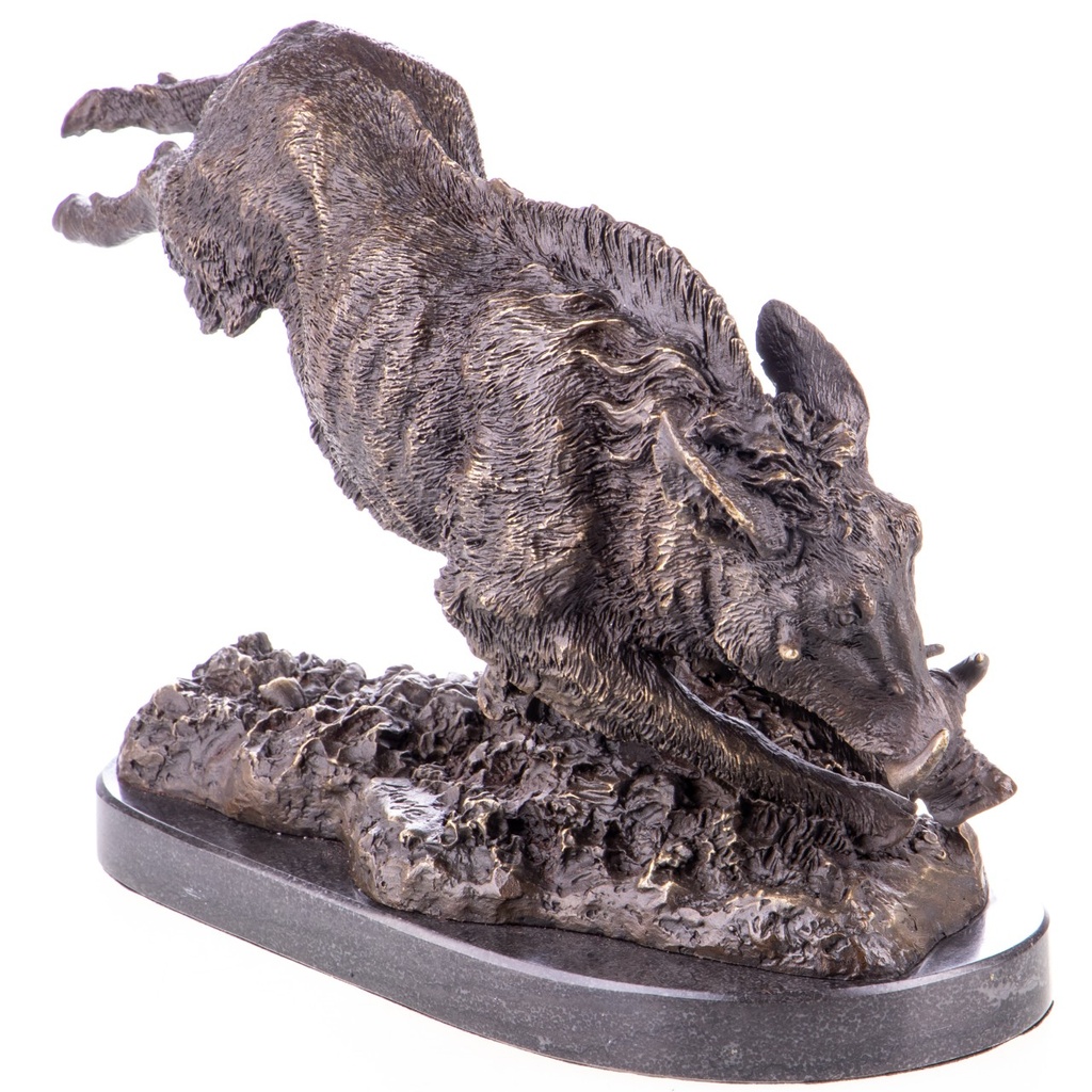 [LA-1822098] Bronzeskulptur Bronzefigur Wildschwein Bild 3