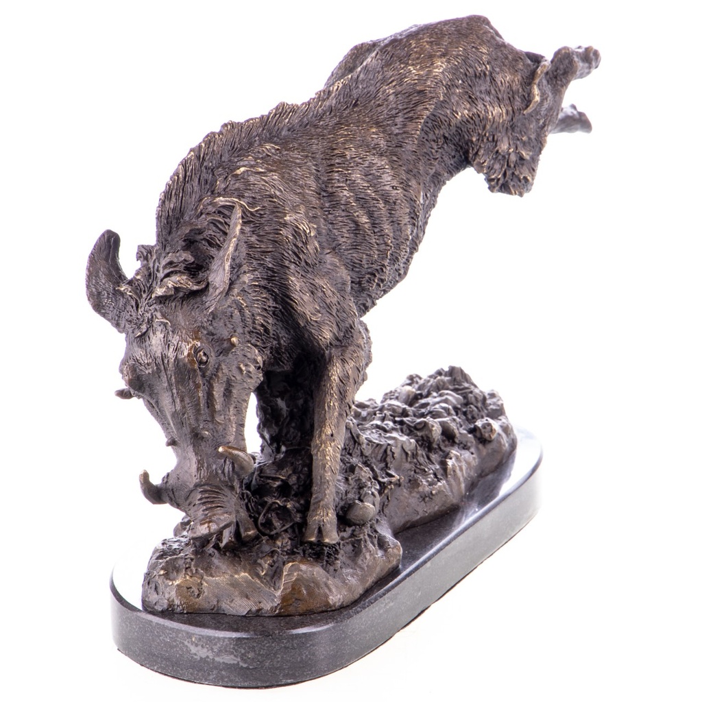 [LA-1822098] Bronzeskulptur Bronzefigur Wildschwein Bild 4