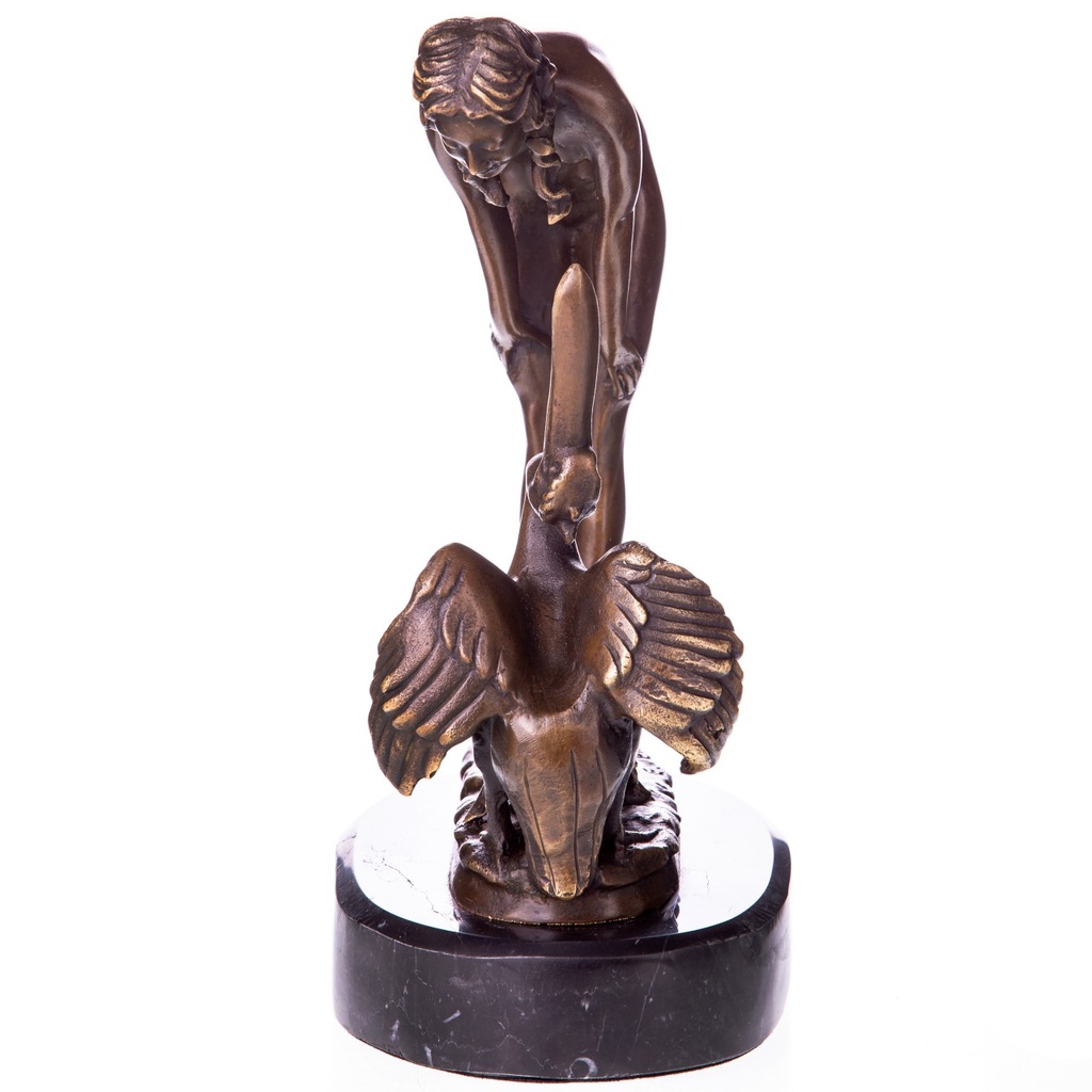 [2119753] Art Deco Bronzefigur Frau mit Pelikan Bild 3