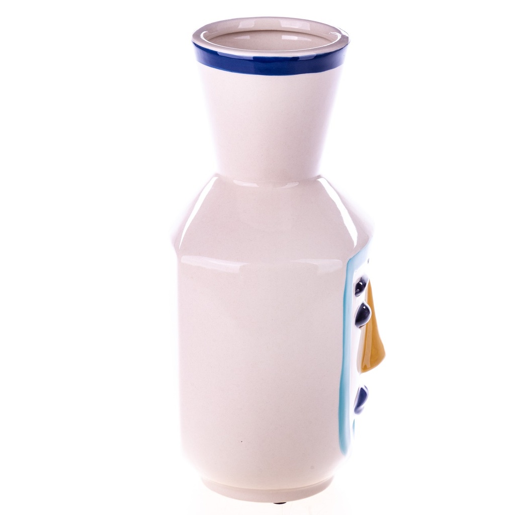 [LA-1822153] Handbemalte Keramik Gesicht-Vase Bild 2