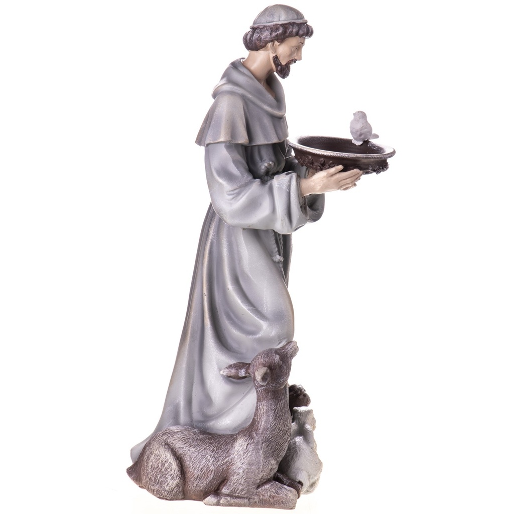 [LA-1822157] Polyresinfigur des Heiligen Franziskus mit Tieren Bild 2