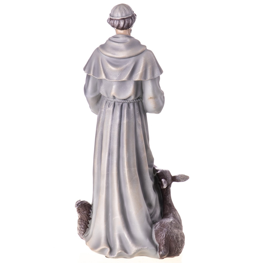 [LA-1822157] Polyresinfigur des Heiligen Franziskus mit Tieren Bild 3