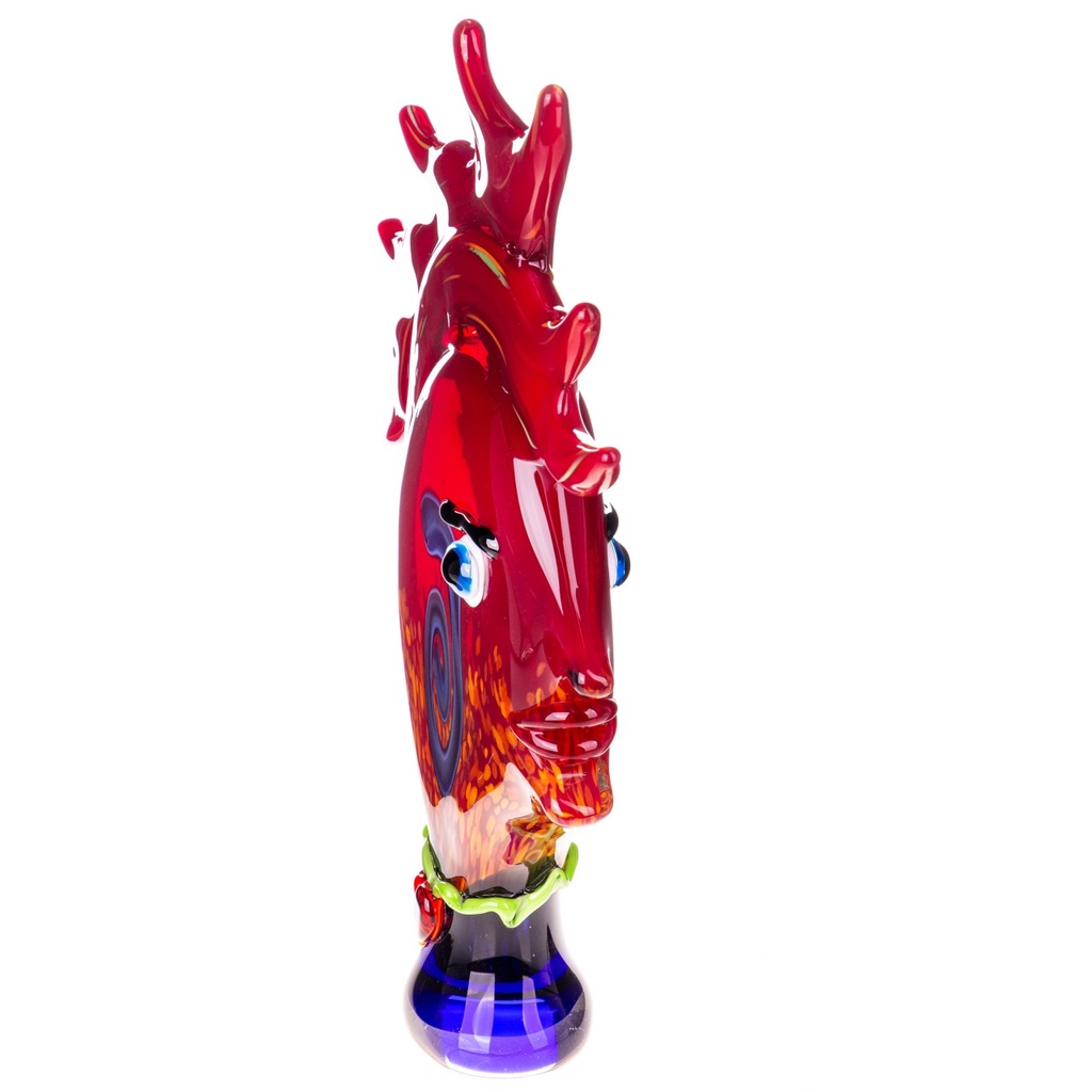 [LA-1822158] Murano-Stil Glas Skulptur Gesicht Bild 2