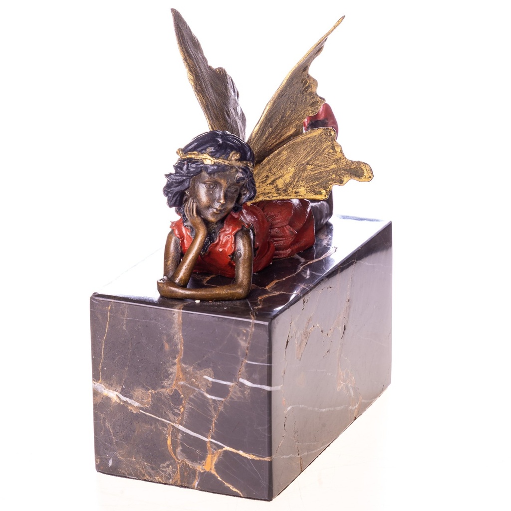 [LA-1822172] Farbige Bronzefigur Elfe Bild 3