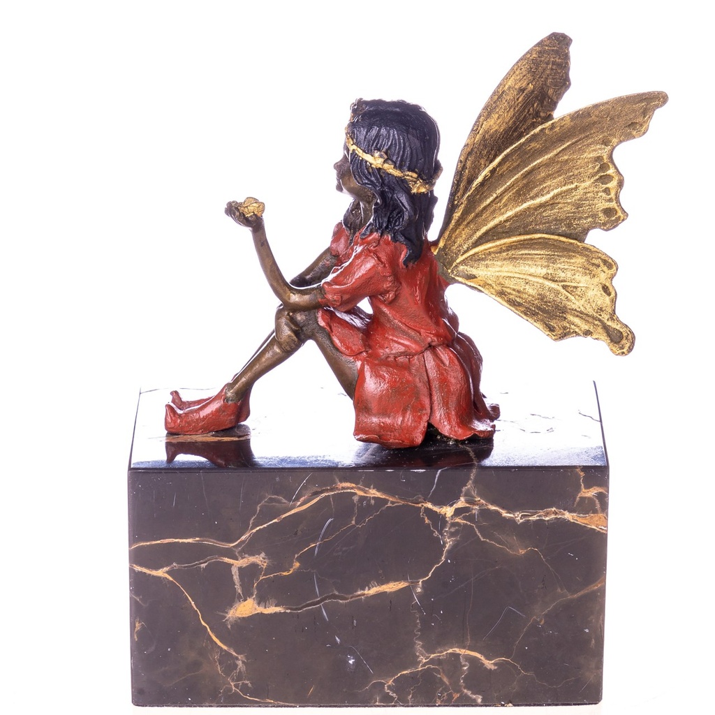 [LA-1822173] Farbige Bronzefigur Elfe Bild 3