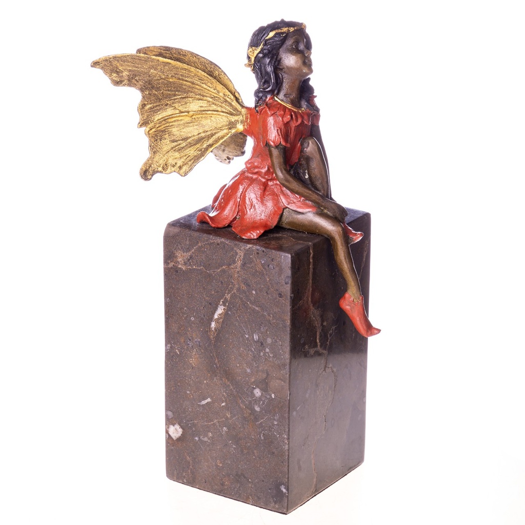 [LA-1822174] Farbige Bronzefigur Elfe Bild 3