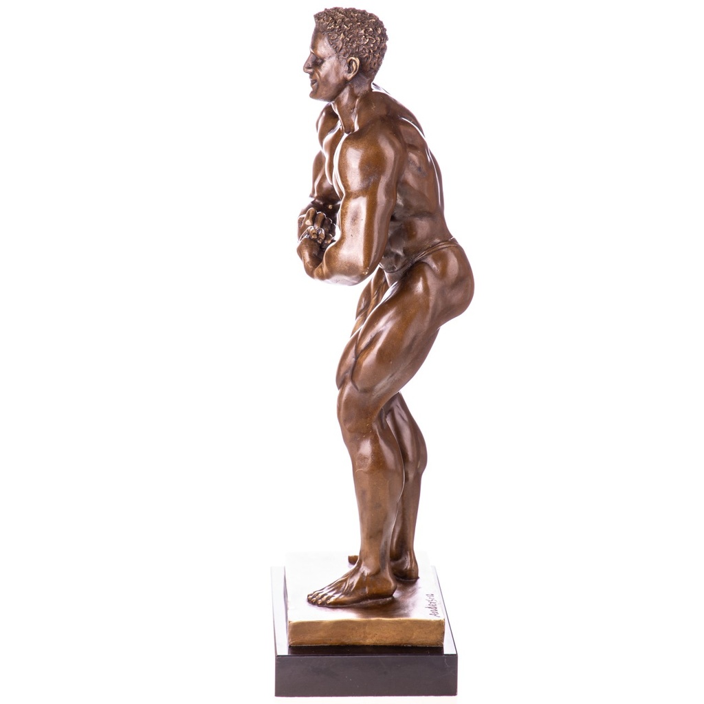 [LA-1822175] Bronzeskulptur Bronzefigur Bodybuilder Bild 2