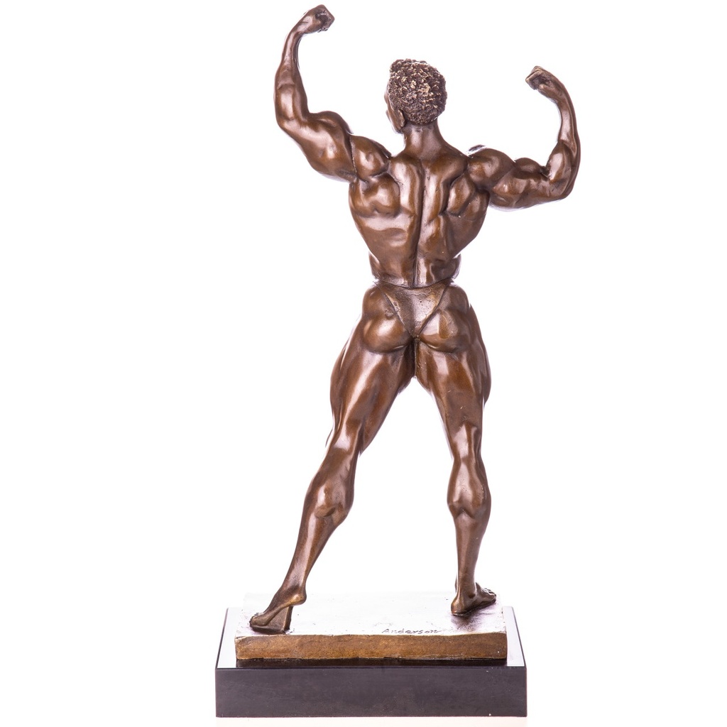 [LA-1822176] Bronzeskulptur Bronzefigur Bodybuilder Bild 2