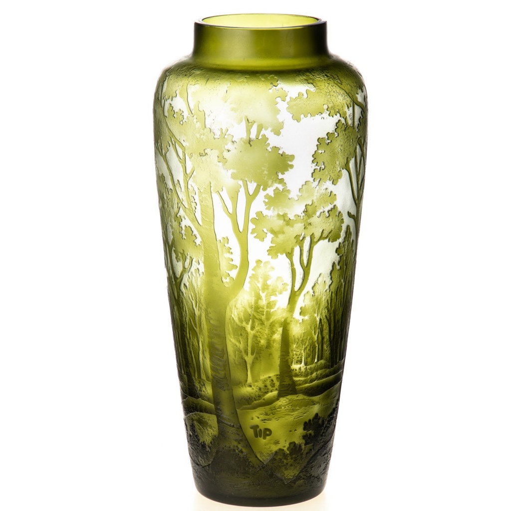 [LA-1822214] Handgefertigte Kameoglas Vase signiert Gallé und Tip Bild 2