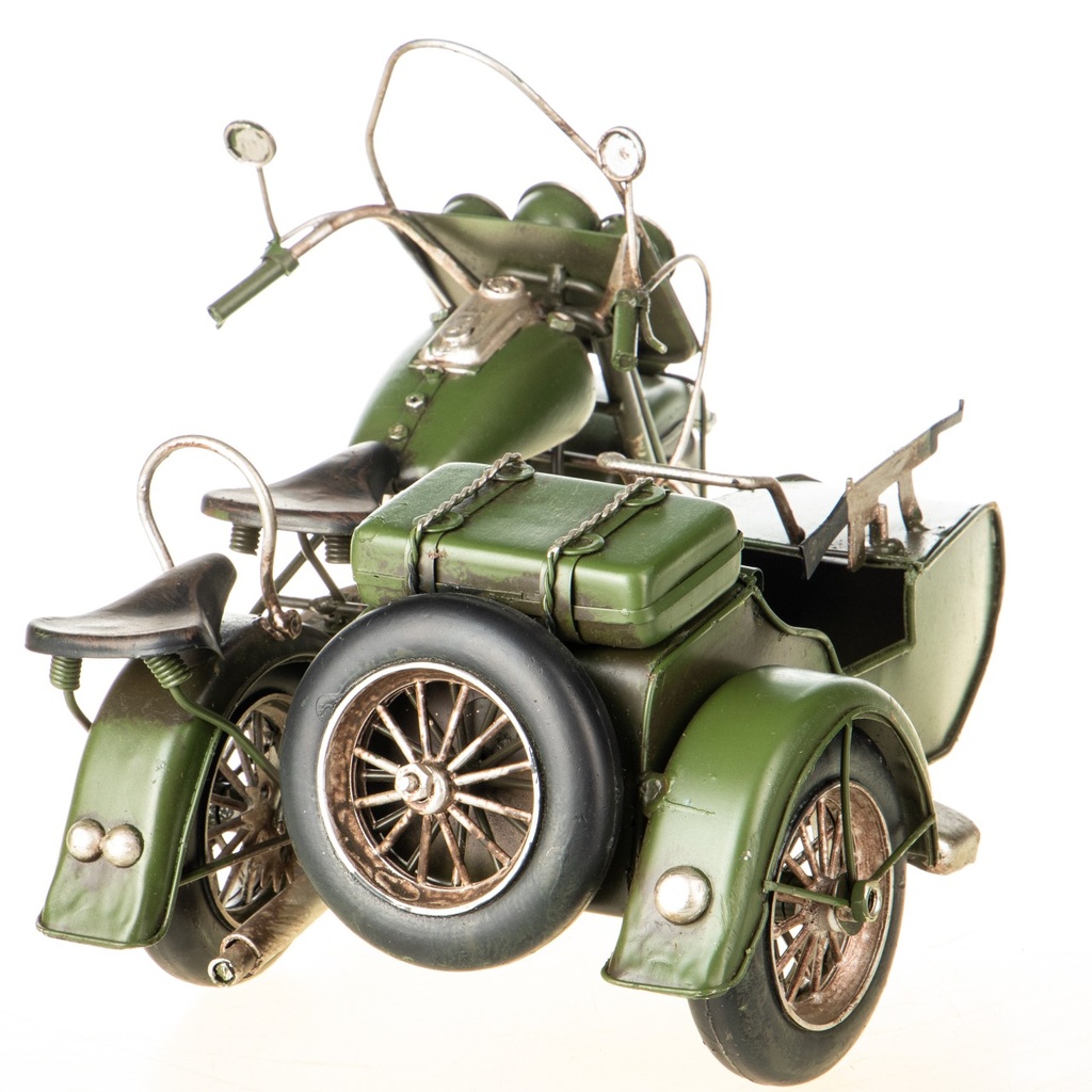 [LA-1822233] Blechmodell Militär Motorad mit Beiwagen Bild 4