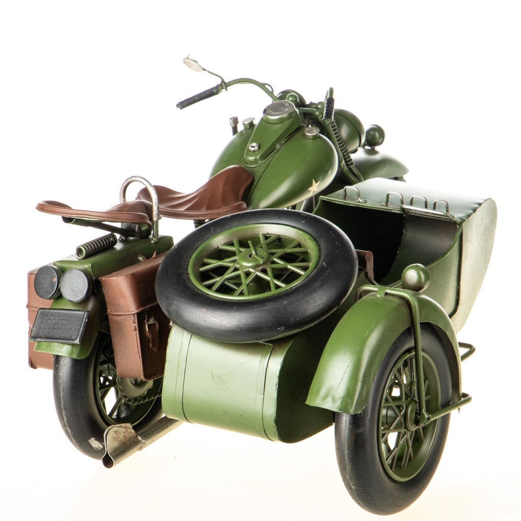 [LA-1822241] Blechmodell Militär Motorrad mit Beiwagen Bild 3