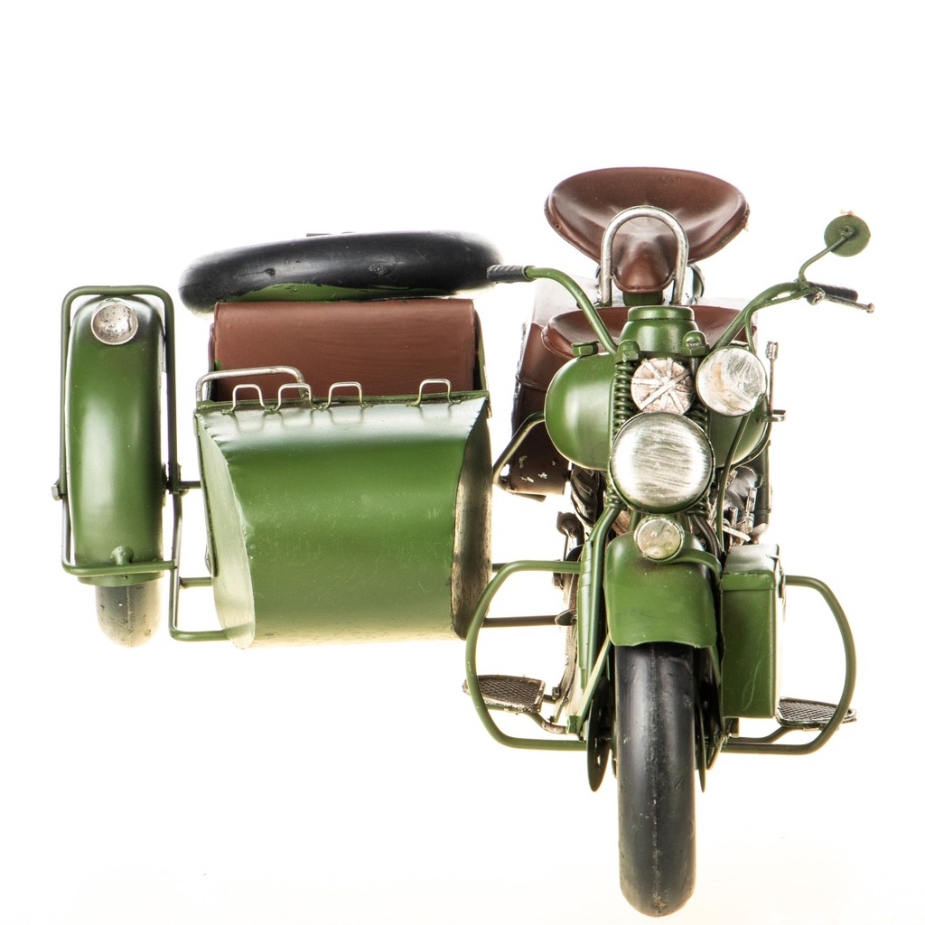 [LA-1822241] Blechmodell Militär Motorrad mit Beiwagen Bild 4